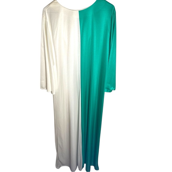 ViTG Travel-Lite Colorblock Caftan Lounge Dress 70,s, 80,s, lightweight, flowy - Picture 8 of 10